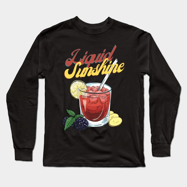 Cocktail lovers favorite margarita since 1938 - Liquid sunshine Long Sleeve T-Shirt by All About Nerds